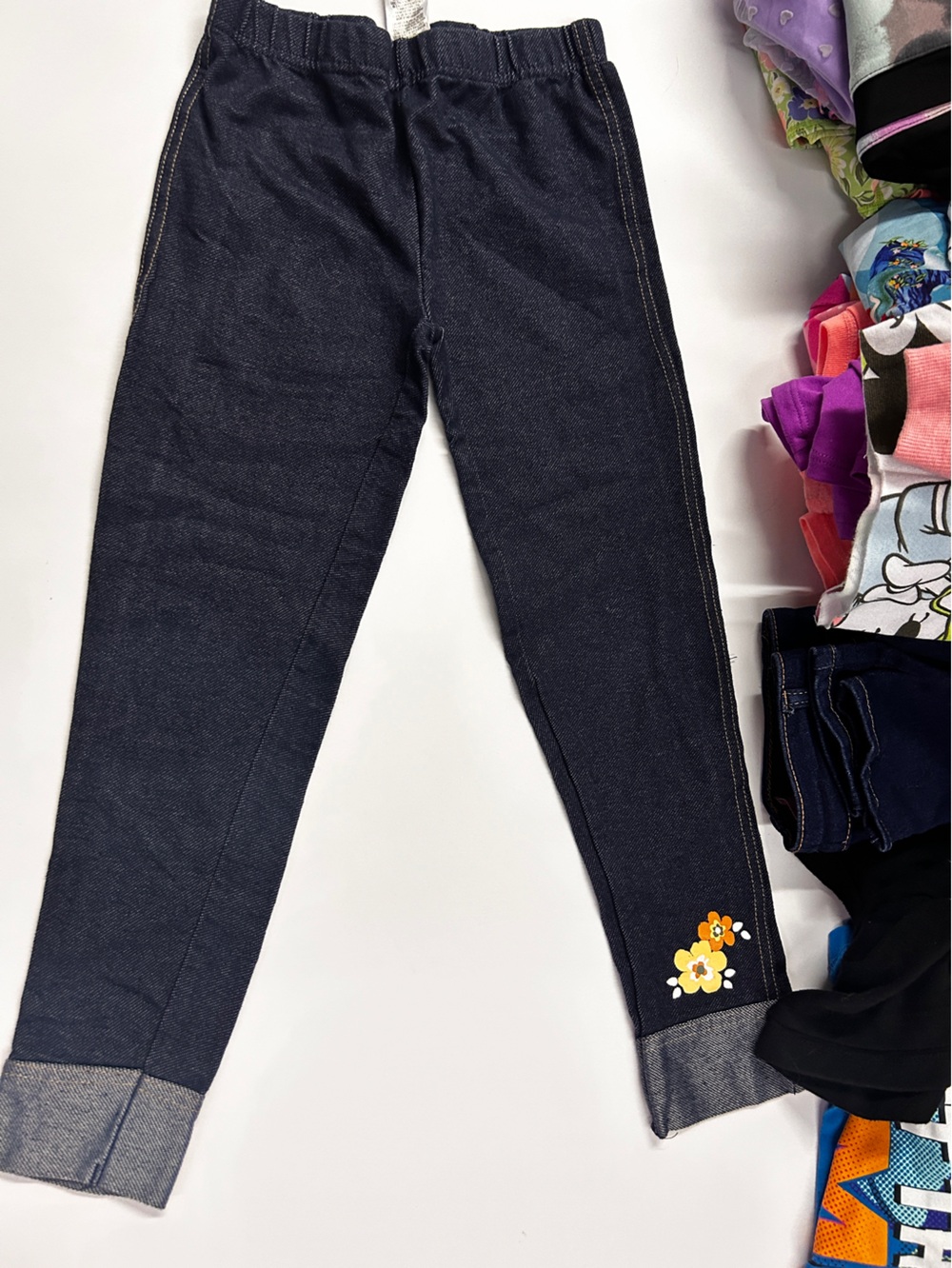 Girls Dark Indigo Skinny Jeans - Navy Blue